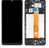 SAMSUNG DISPLAY A125F A12 WITH FRAME BLACK